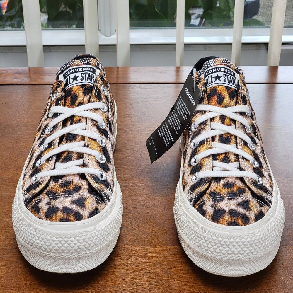 Converse Women's CTAS Lift Ox Canvas 564676C Egret/Black Size 7 - Picture 3 of 11